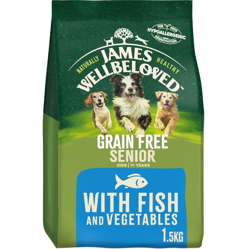 JAMES WELLBELOVED Grain Free Senior Dry Dog Food Fish & Veg