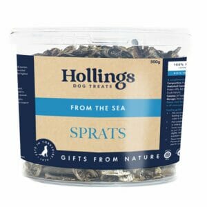 HOLLINGS From the Sea - Sprats Tub Dog Treats 500g