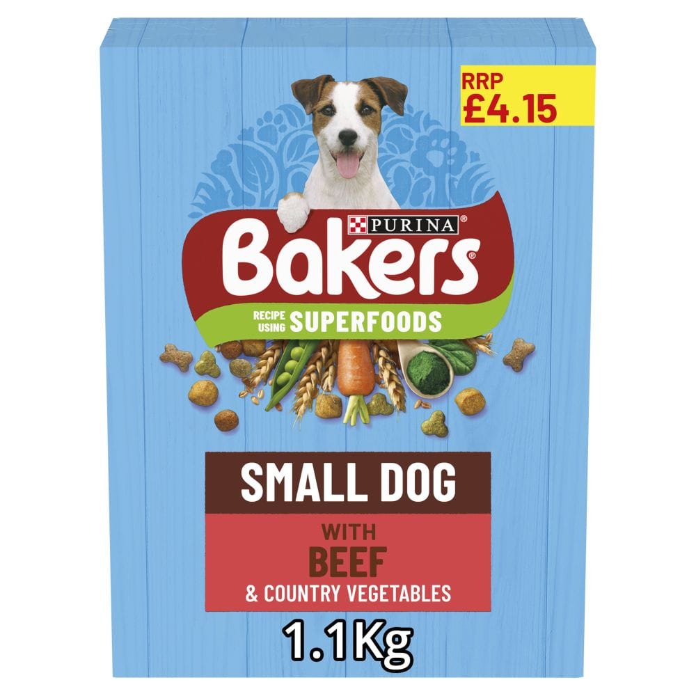 BAKERS Small Dog Beef with Vegetables Dry Dog Food PMÂ£4.15