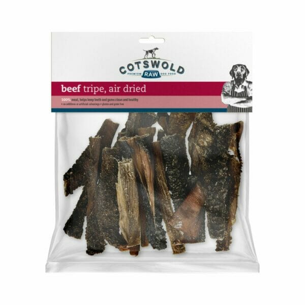 COTSWOLD Natural Air Dried Beef Tripe Dog Treats 250g
