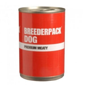 A 400g can of BREEDERPACK Dog Premium Meaty Wet Dog Food