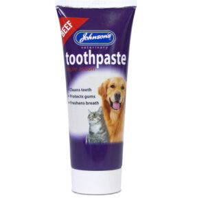 A 50g tube of JOHNSON'S Beef Flavoured Toothpaste for Dogs & Cats