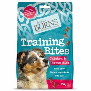 A 200g Bag of BURNS Training Bites Chicken & Brown Rice Dog Treats