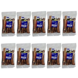 10 pouches of HOLLINGS Pizzle Dog Treats 175g