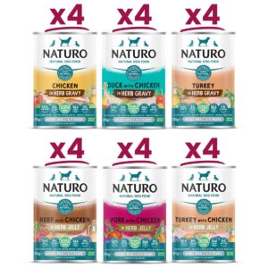 Naturo Grain Free Farmers Variety 24x390g 6 Flavour pack