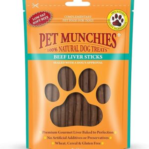 PET MUNCHIES Beef Liver Sticks Dog Treats 90g