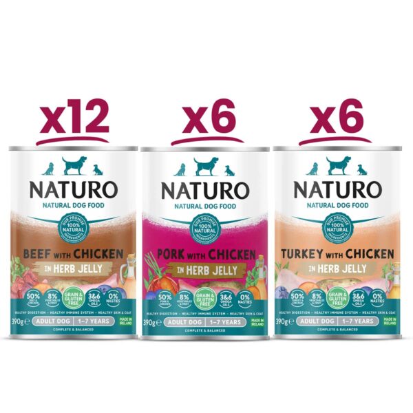 12 for 10 Naturo Meaty Selection in Herb Jelly 2 pack