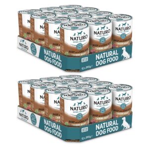 2 boxes of Naturo Beef with Chicken in Jelly 390g 12 cans each box