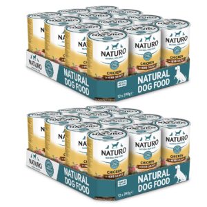 2 boxes of Naturo Chicken in Gravy 390g 12 cans each box