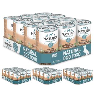 4 boxes of Naturo Turkey in Gravy 390g 12 cans each box
