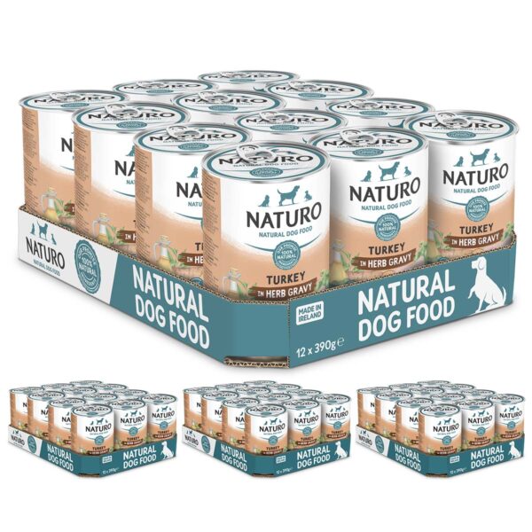 Naturo Turkey in Gravy 390g 48 Cans 4 Boxes