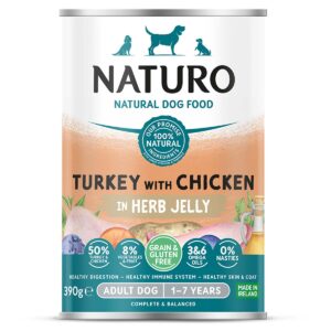 Naturo Turkey with Chicken in Jelly 390g Front