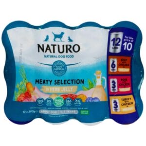 1 pack of Naturo Meaty Selection in Herb Jelly 12 cans for the price of 10 cans