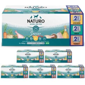 6 boxes of Senior 400g 6 pieces Variety pack in Chicken, Duck, and Turkey flavour with rice
