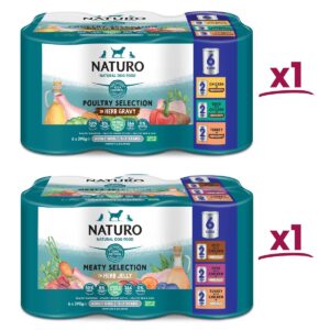 NATURO Grain Free Farmers Variety Pack Mix in Jelly & Gravy Adult Wet Dog Food 12x390g