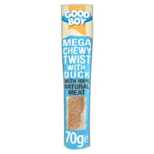 GOOD BOY Mega Chewy Twist Duck Dog Treats 70g