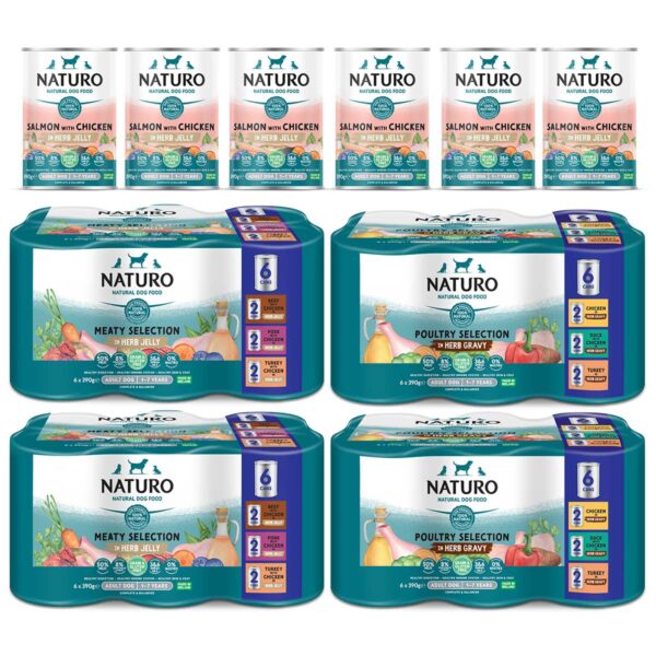Naturo Grain free Flavour Fusion Variety pack 30x390g cans